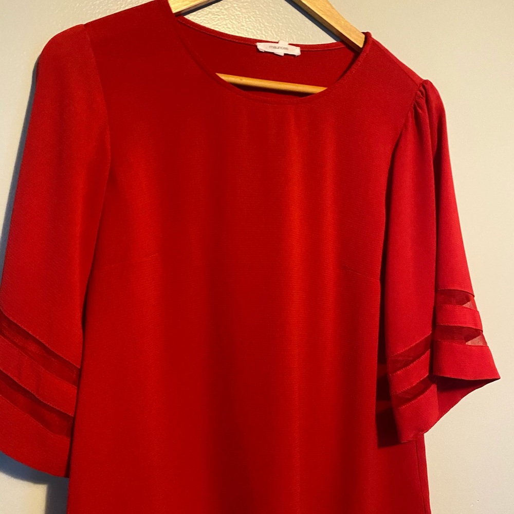 Maurices red blouse size S